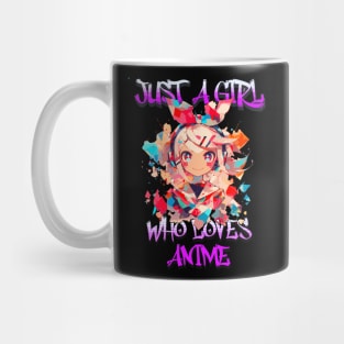 Just A Girl Who Loves Anime 8 Cute Anime Girl Anime Lover Mug